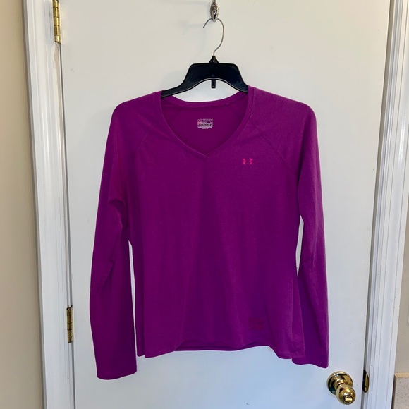 Under Armour Heat Gear Pink/Purple L Sleeve -SOLD - Picture 2 of 14